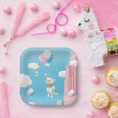 Assiettes En Carton Chatons Skyward (Fête)