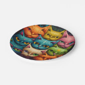 Assiettes En Carton Chats (Angle)