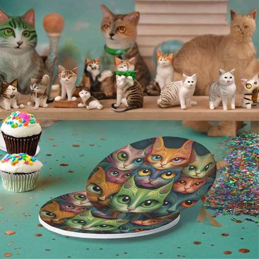 Assiettes En Carton Chats