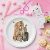 Assiettes En Carton Chats (Fête)