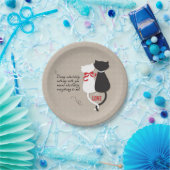 Assiettes En Carton Chats amoureux (Fête)