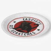 Assiettes En Carton Chats contre les fascistes (Angle)