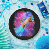 Assiettes En Carton Chats cosmiques Funny Espace extra-atmosphérique T (Fête)