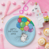 Assiettes En Carton CHATS D'ANNIVERSAIRE par Sandra Boynton Plaque en  (Fête)