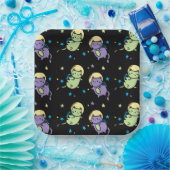 Assiettes En Carton chats de l'espace (Fête)