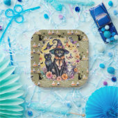 Assiettes En Carton Chats d'Halloween (Fête)