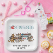 Assiettes En Carton Chats Dogbusters (Fête)