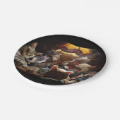 Assiettes En Carton Chats jouant au poker (Angle)
