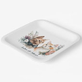 Assiettes En Carton Chats mariages Anniversaires Sur Blanc (Angulaire)