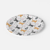Assiettes En Carton Chats mignons (Angle)
