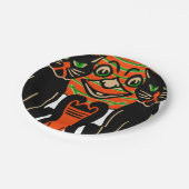 Assiettes En Carton Chats noirs d'Halloween Vintage 1940 (Angle)
