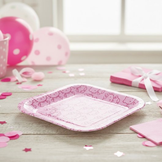 Assiettes En Carton Chatte