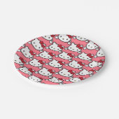 Assiettes En Carton Chatte (Angle)
