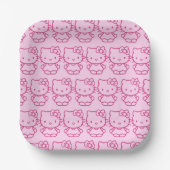 Assiettes En Carton Chatte (Recto)