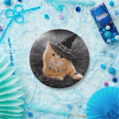 Assiettes En Carton Chatte à sorcière glamour (Fête)