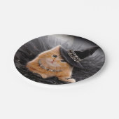 Assiettes En Carton Chatte à sorcière glamour (Angle)