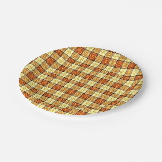 Assiettes En Carton Chaud plaid (Angle)