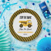 Assiettes En Carton Chauffage de construction Camion Bulldozer fête d' (Fête)