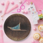 Assiettes En Carton Chaussée De Chien Sur Fourrure De Caribou (Fête)