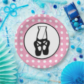 Assiettes En Carton Chaussons Bleu Noir En Pointe (Fête)