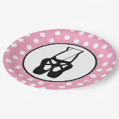 Assiettes En Carton Chaussons Bleu Noir En Pointe (Angle)