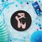 Assiettes En Carton Chaussure de ballet rose danseur de ballet (Fête)