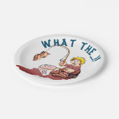 Assiettes En Carton Chaussure de pêche surprise (Angle)