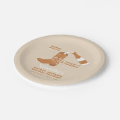 Assiettes En Carton Chaussures à talons Rustique Occidental Mariage (Angle)