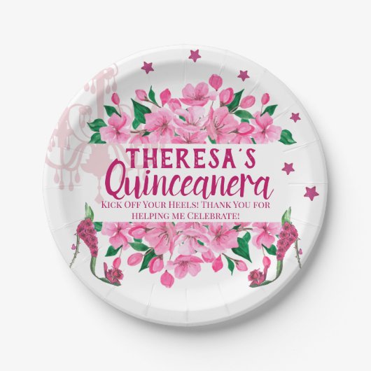 Assiettes En Carton Chaussures de Fée de Jardin Enchantées - Lámpara r (Devant)