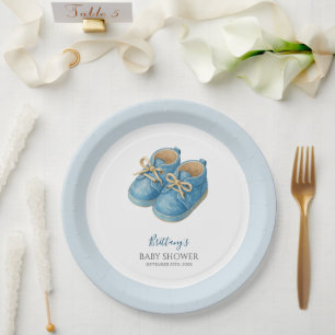 Assiettes En Carton Chaussures de sport bébé pour baby shower 