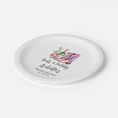 Assiettes En Carton Chaussures et Bulles Rose EVJF (Angle)