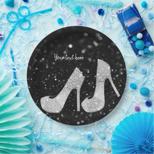 Assiettes En Carton Chaussures Glam talons hauts pour toutes les occas (Fête)