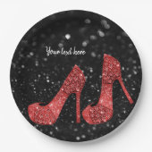 Assiettes En Carton Chaussures Glam talons hauts pour toutes les occas (Devant)