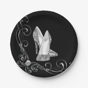 Assiettes En Carton Chaussures haute parties scintillant
