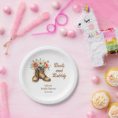 Assiettes En Carton Chaussures Rustiques et Dégustation de Bubbly pour (Fête)