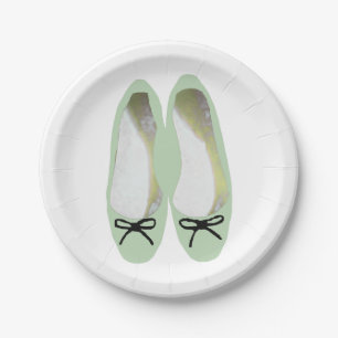 Assiettes En Carton Chaussures vertes