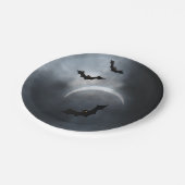 Assiettes En Carton Chauve-Chauve-Halloween éffrayante À Eclipse (Angle)