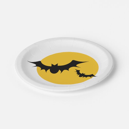 Assiettes En Carton Chauve-Pleine lune (Angle)