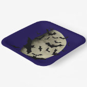 Assiettes En Carton Chauves-souris d'Halloween et Lune d'Hauning (Angulaire)