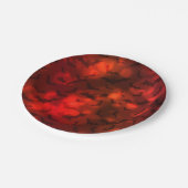 Assiettes En Carton Chauves-souris et motif noir rouge lune (Angle)