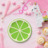 Assiettes En Carton Chaux de partie d'agrume (Fête)