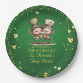 Assiettes En Carton Cheerful St. Patrick’s Day Party Illustration (Devant)