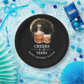 Assiettes En Carton Cheers à 30 ans Whiskey (Fête)