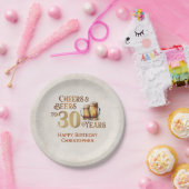 Assiettes En Carton Cheers & Beers 30e anniversaire (Fête)