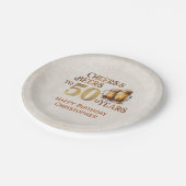 Assiettes En Carton Cheers & Beers 50e anniversaire (Angle)