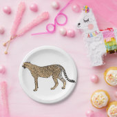 Assiettes En Carton Cheetah (Fête)