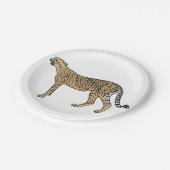 Assiettes En Carton Cheetah (Angle)