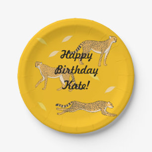 Assiettes En Carton Cheetah