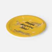 Assiettes En Carton Cheetah (Angle)