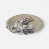 Assiettes En Carton Cheetah (Angle)